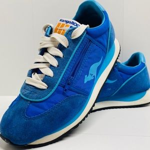 KangaRoos Blue Suede Zipper Pocket Sneakers